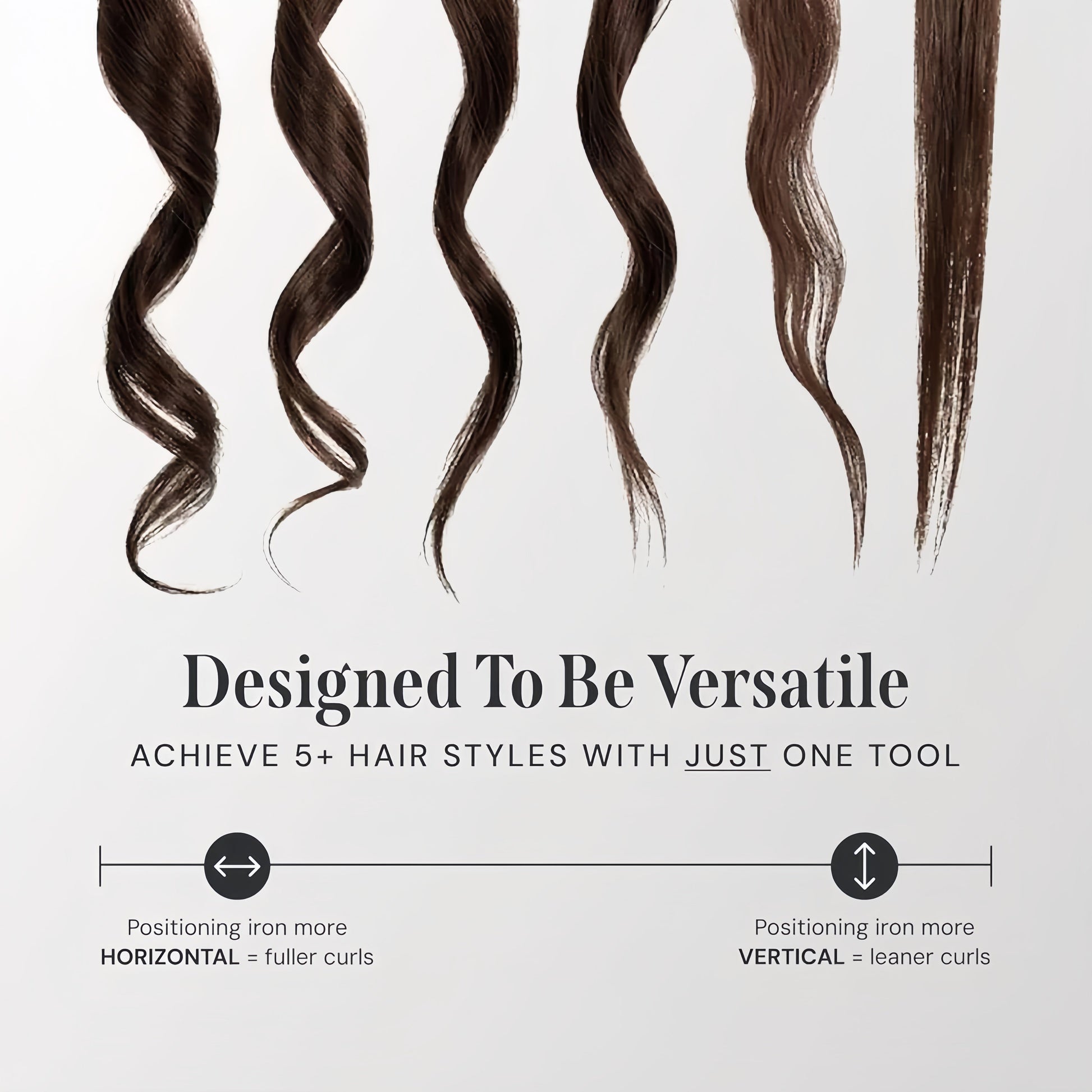 Valcero 2-en-1 Lisseur et Fer à Boucler Titane