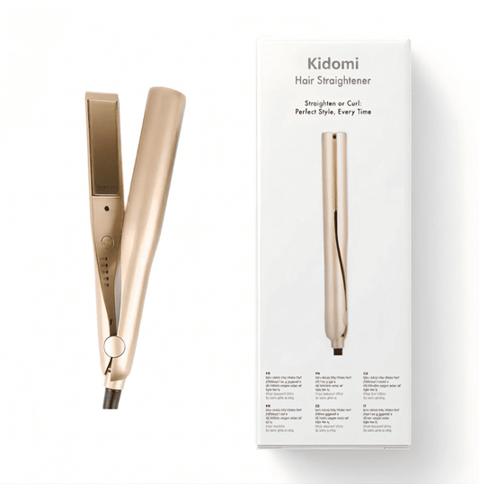 Kidomi 2-in-1 Titanium Hair Straightener and Curling Iron